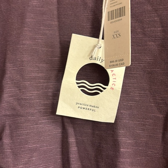 NWT Anthropologie Daily Practice Ruched Mini Dress xxs tunic - Picture 8 of 9